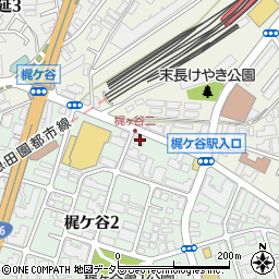 メガネストアー　梶ヶ谷店周辺の地図
