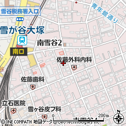 東京都大田区南雪谷2丁目10周辺の地図