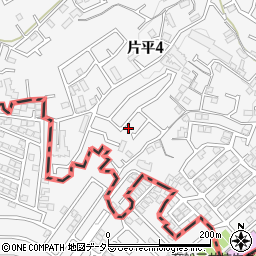 神奈川県川崎市麻生区片平4丁目23-55周辺の地図