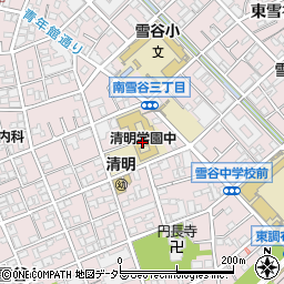 清明学園初等部周辺の地図