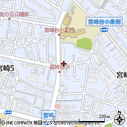 宮崎台公園周辺の地図