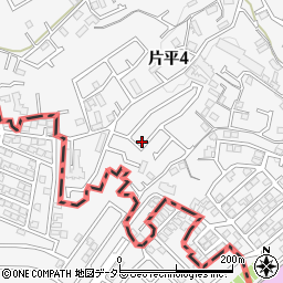 神奈川県川崎市麻生区片平4丁目23-23周辺の地図