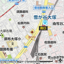 東京都大田区雪谷大塚町9-13周辺の地図