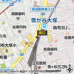 吉野家 雪が谷大塚駅前店周辺の地図