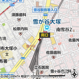 吉野家雪が谷大塚駅前店周辺の地図