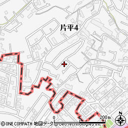 神奈川県川崎市麻生区片平4丁目23-53周辺の地図