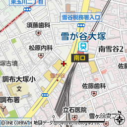 東京都大田区雪谷大塚町9-12周辺の地図