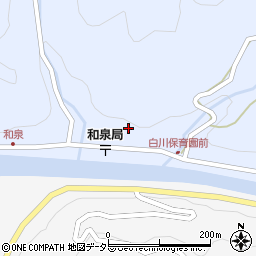 岐阜県加茂郡白川町和泉595周辺の地図