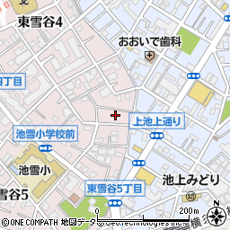 東京都大田区東雪谷4丁目12周辺の地図