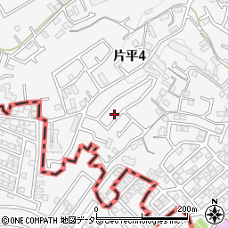 神奈川県川崎市麻生区片平4丁目23-25周辺の地図
