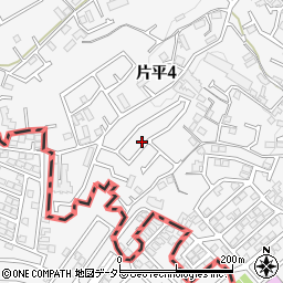 神奈川県川崎市麻生区片平4丁目23-26周辺の地図