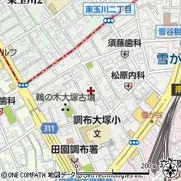 東京都大田区雪谷大塚町16周辺の地図