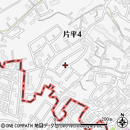 神奈川県川崎市麻生区片平4丁目23周辺の地図