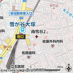 東京都大田区南雪谷2丁目周辺の地図