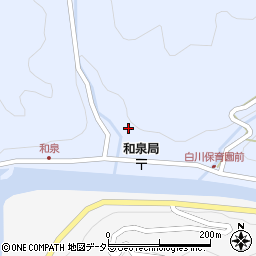 岐阜県加茂郡白川町和泉1256-2周辺の地図
