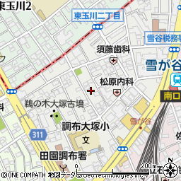 東京都大田区雪谷大塚町17周辺の地図