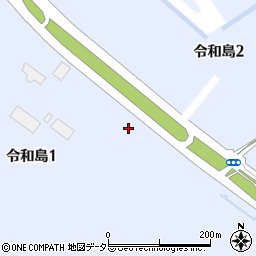 東京都大田区令和島周辺の地図