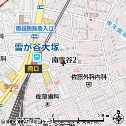東京都大田区南雪谷2丁目3周辺の地図