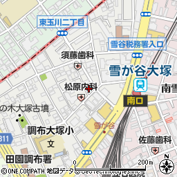 東京都大田区雪谷大塚町19-11周辺の地図