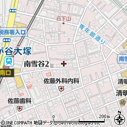 東京都大田区南雪谷2丁目7周辺の地図