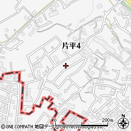 神奈川県川崎市麻生区片平4丁目23-15周辺の地図