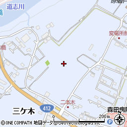 神奈川県相模原市緑区三ケ木周辺の地図