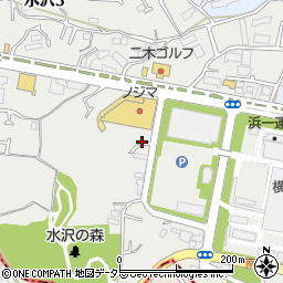 神奈川県川崎市宮前区水沢周辺の地図