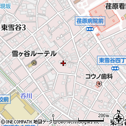 東京都大田区東雪谷5丁目26周辺の地図
