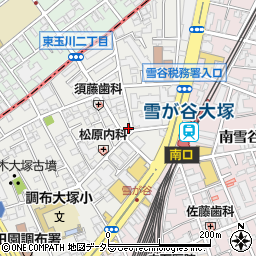 東京都大田区雪谷大塚町6-6周辺の地図