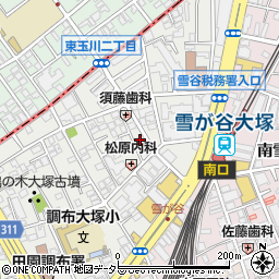 東京都大田区雪谷大塚町19-12周辺の地図