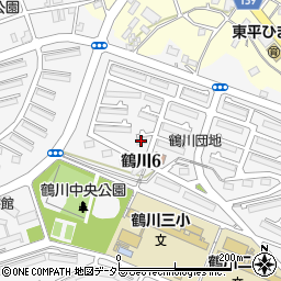 鶴川６丁目団地８街区１１号棟周辺の地図