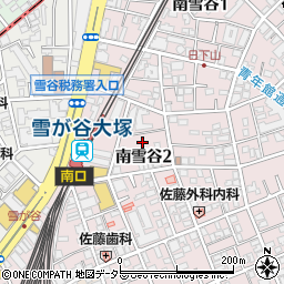 東京都大田区南雪谷2丁目4周辺の地図
