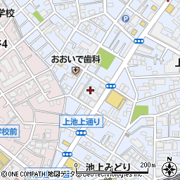 東京都大田区上池台3丁目44周辺の地図