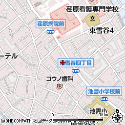 東京都大田区東雪谷5丁目2周辺の地図