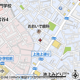 全日本海員組合上池台住宅周辺の地図