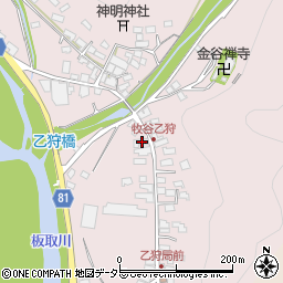 岐阜県美濃市乙狩881周辺の地図