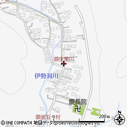 蕨生東川周辺の地図