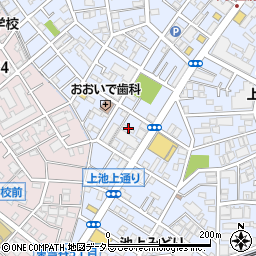 東京都大田区上池台3丁目44-17周辺の地図