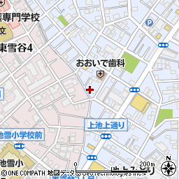 東京都大田区上池台3丁目43-12周辺の地図