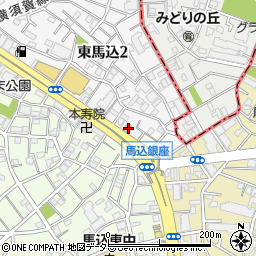 セブンイレブン大田区東馬込２丁目店周辺の地図