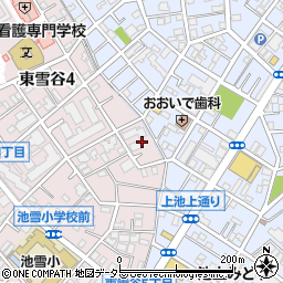 東京都大田区東雪谷4丁目10周辺の地図