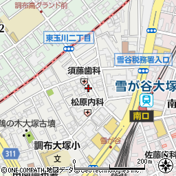 東京都大田区雪谷大塚町19-14周辺の地図