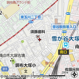 東京都大田区雪谷大塚町19-14周辺の地図