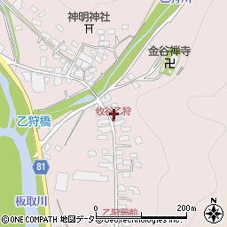岐阜県美濃市乙狩927周辺の地図