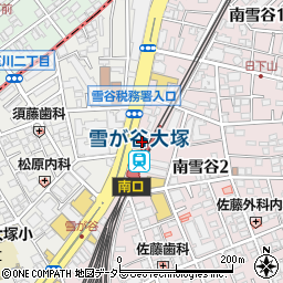 東京都大田区南雪谷2丁目1周辺の地図