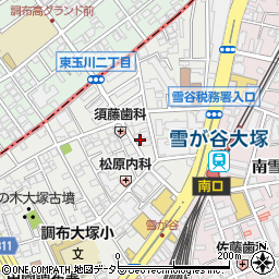 東京都大田区雪谷大塚町6周辺の地図