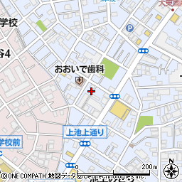 東京都大田区上池台3丁目44-14周辺の地図