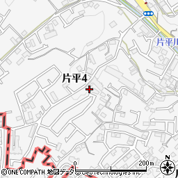 神奈川県川崎市麻生区片平4丁目9-18周辺の地図