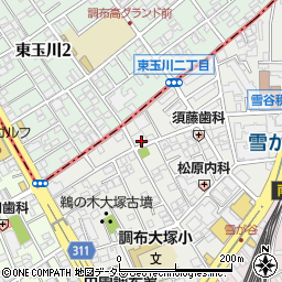 東京都大田区雪谷大塚町周辺の地図
