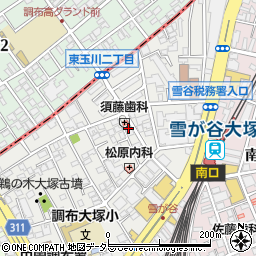 東京都大田区雪谷大塚町19-3周辺の地図